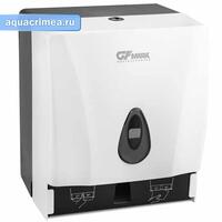 Диспенсер для бумажного полотенца РУЛОННЫЙ, пластиковый БЕЛЫЙ, с глазком, с ключом, код: 917